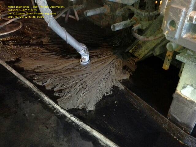 為解決傳送帶上的回運(yùn)物料問題，技術(shù)人員安裝了 CleanScrape? 清掃器。(圖1)